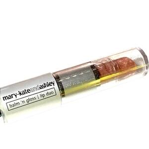 Mary Kate Ashley LIP BALM & LIP GLOSS DUO Clear Latte Lip Color 2in1 Make Up NEW